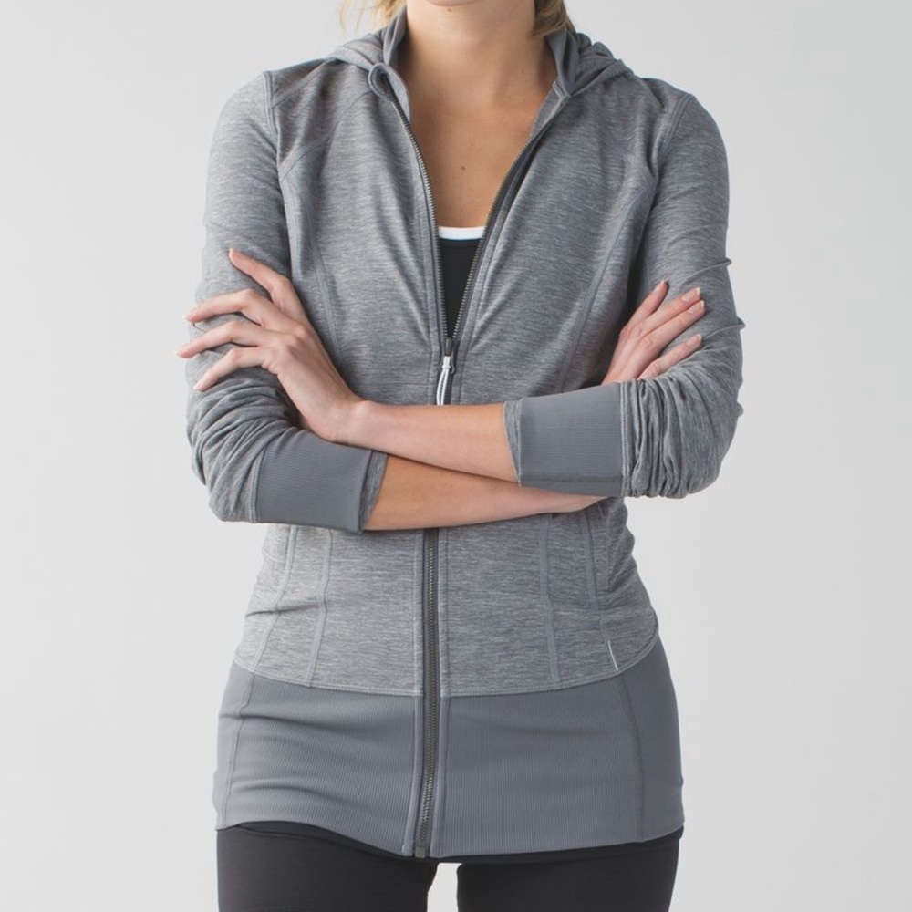 Lululemon daily practice jacket heathered slate - Picture 1 of 16